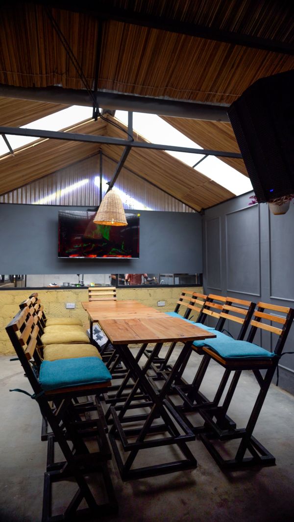 Evening ambiance at Birdies & Brewz bar and restaurant in Karen